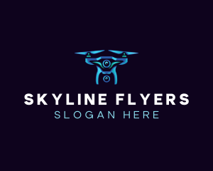 Aerial Photography Drone logo design