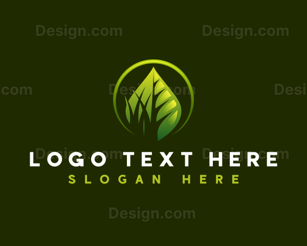 Plant Grass Lawn Logo