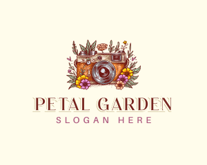 Floral Camera Photography  logo design