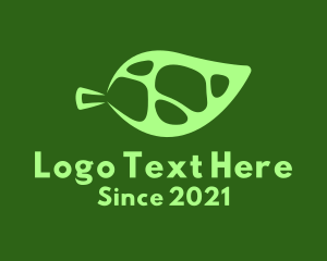 Green Organic Leaf  logo