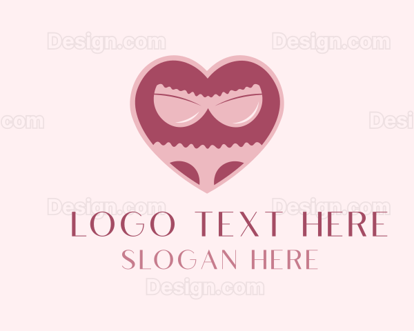 Adult Lingerie Heart Logo