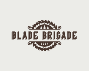 Saw Blade Woodworking logo design