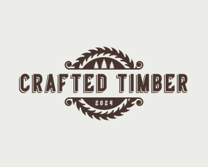 Saw Blade Woodworking logo design