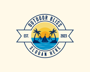 Summer Beach Vacation logo design