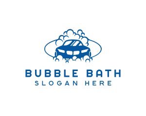 Car Wash Bubble logo design