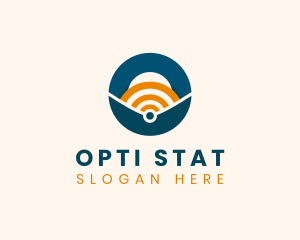 Online Internet Signal logo design