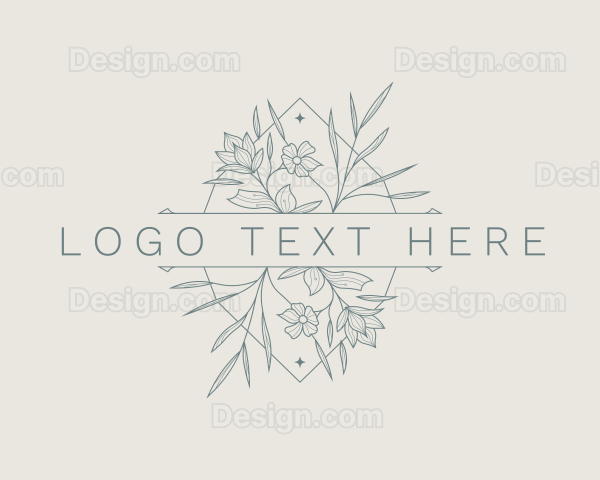 Flower Florist Event Planner Logo