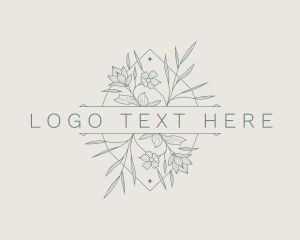 Flower Florist Event Planner Logo