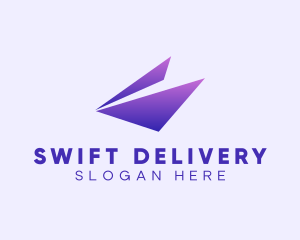 Logistics Delivery Plane logo design