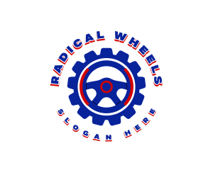 Steering Wheel Gear logo design