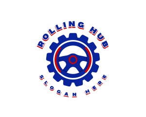 Steering Wheel Gear logo design