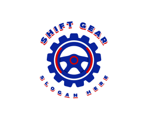 Steering Wheel Gear logo design