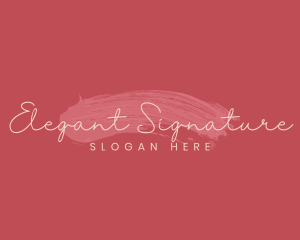 Elegant Feminine Makeup logo design