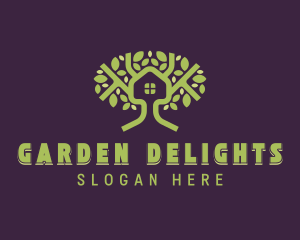 Sustainable Garden Tree logo design