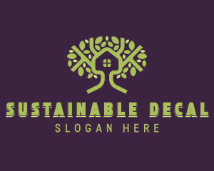 Sustainable Garden Tree logo design