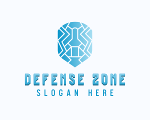 Shield Defense Cybersecurity logo design