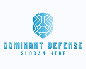 Shield Defense Cybersecurity logo design