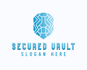 Shield Defense Cybersecurity logo design