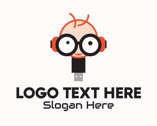 Geek logo example 1