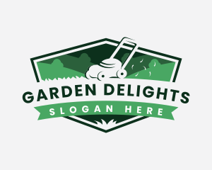 Gardening Lawn Mower logo design