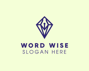 Diamond Pen Literature logo design