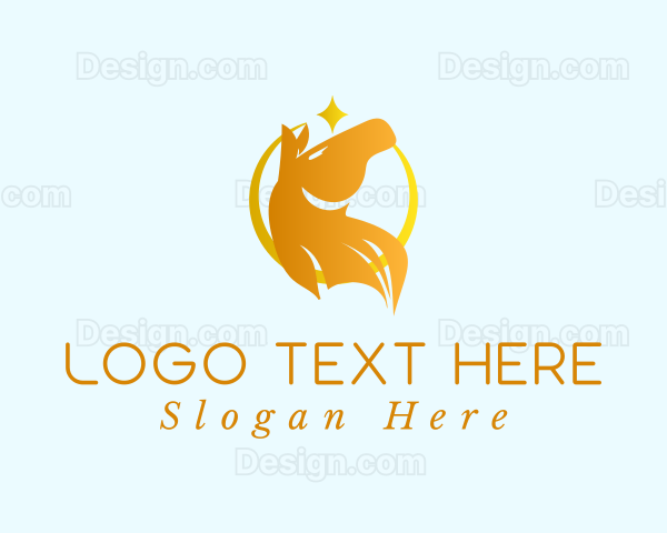 Gold Star Horse Logo