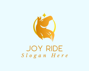 Gold Star Horse logo design