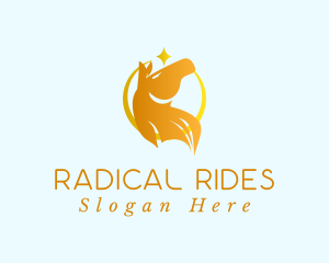 Gold Star Horse logo design