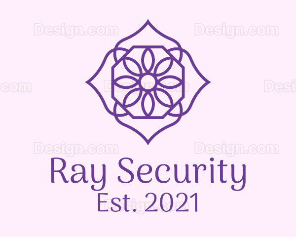 Purple Flower Petals Logo