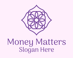 Purple Flower Petals  Logo