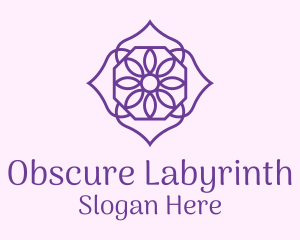 Purple Flower Petals  Logo