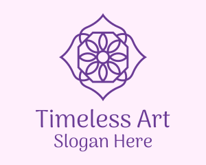 Purple Flower Petals  Logo