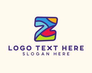 Playful Colorful Letter Z Logo