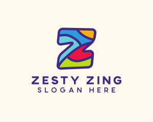 Playful Colorful Letter Z logo design