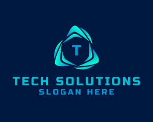 Tech Professional Letter logo design