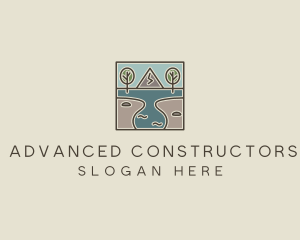 Outdoor Travel Lagoon  logo design