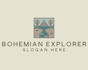 Outdoor Travel Lagoon  logo design