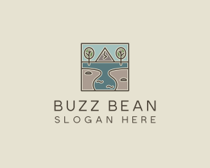 Outdoor Travel Lagoon  logo design