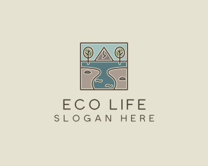 Outdoor Travel Lagoon  logo design