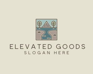 Outdoor Travel Lagoon  logo design