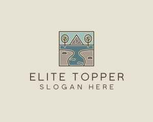 Outdoor Travel Lagoon  logo design