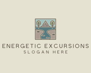 Outdoor Travel Lagoon  logo design