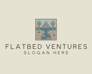 Outdoor Travel Lagoon  logo design