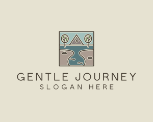 Outdoor Travel Lagoon  logo design