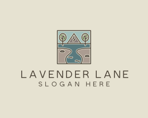 Outdoor Travel Lagoon  logo design