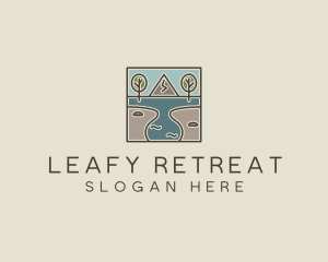 Outdoor Travel Lagoon  logo design