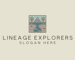 Outdoor Travel Lagoon  logo design