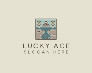 Outdoor Travel Lagoon  logo design