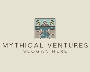 Outdoor Travel Lagoon  logo design