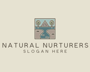 Outdoor Travel Lagoon  logo design